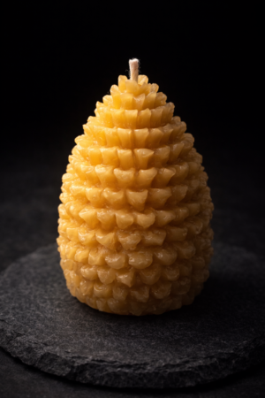 🐝 Premium Bienenwachskerze „Zapfen“