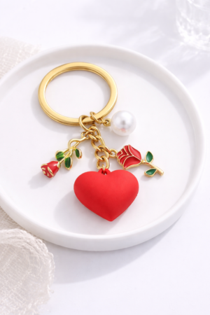 Schlüsselanhänger „Rosenherz“