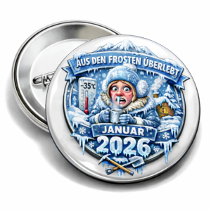 Pin Button „Aus den Frosten überlebt – Januar 2026”