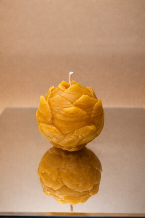 Bienenwachskerze „Blütenform”