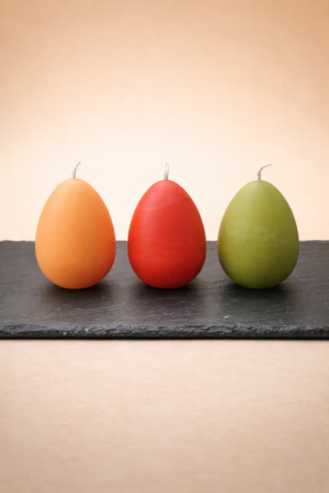 Ostereier-Kerzen – 3er-Set (Handelsgröße M/L)